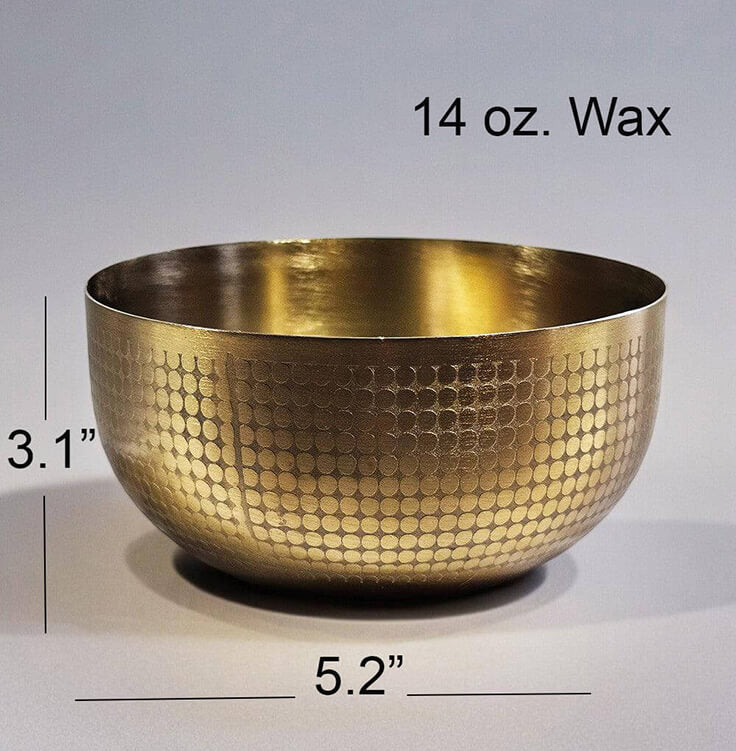 Eco-friendly recycled glass candle vessel filled with a relaxing lavender soy wax blend.