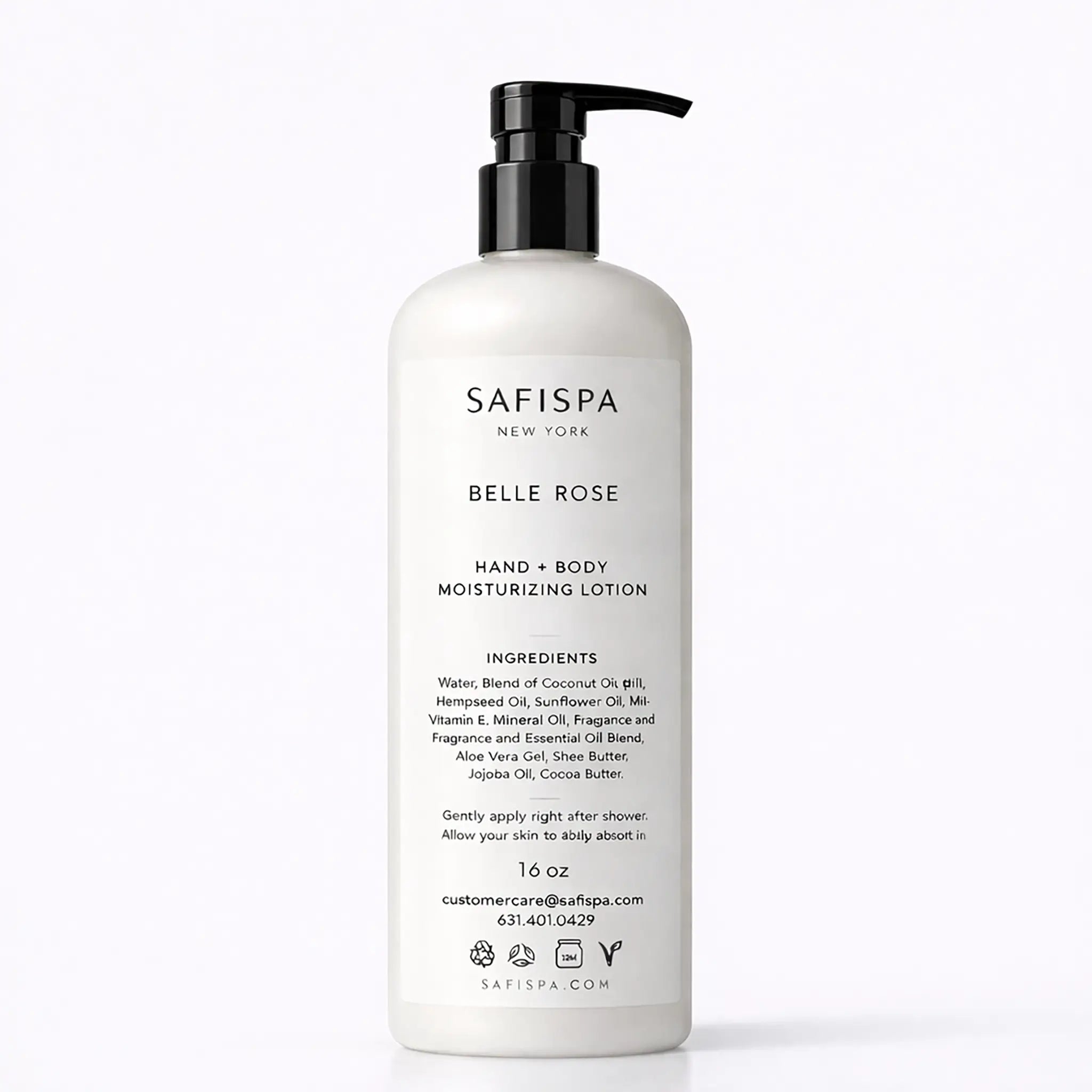 Luxury Rose Body Lotion | Hydrating Shea Butter & Aloe Vera | SaFiSpa