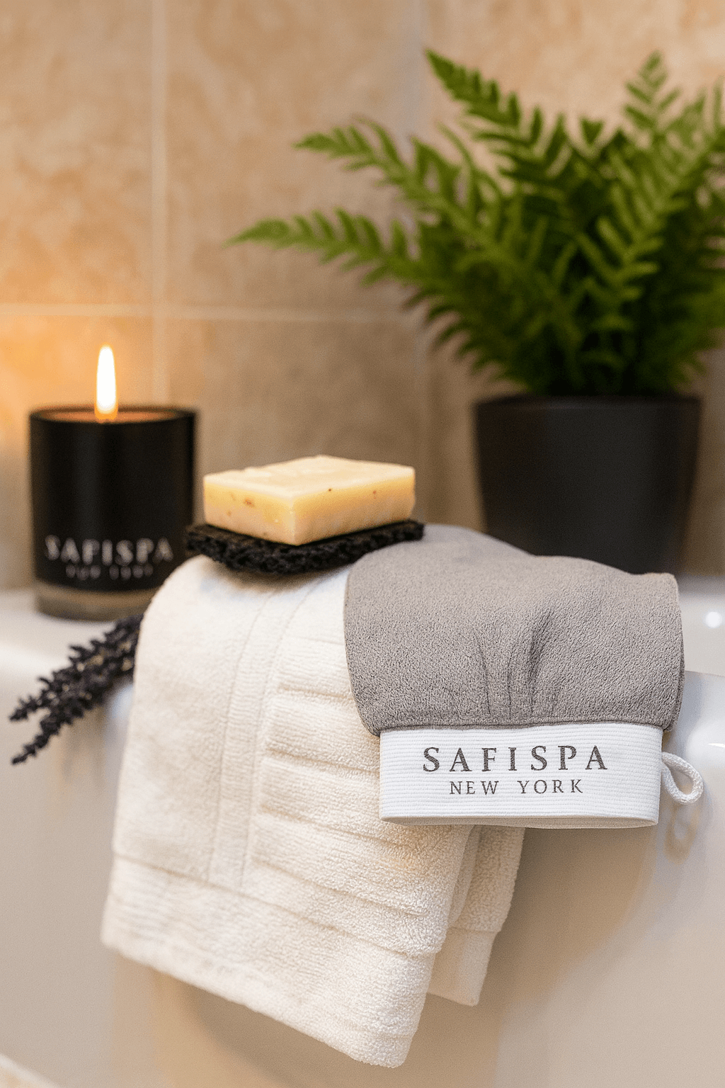 shower exfoliating glove for best bath experience and smooth skin