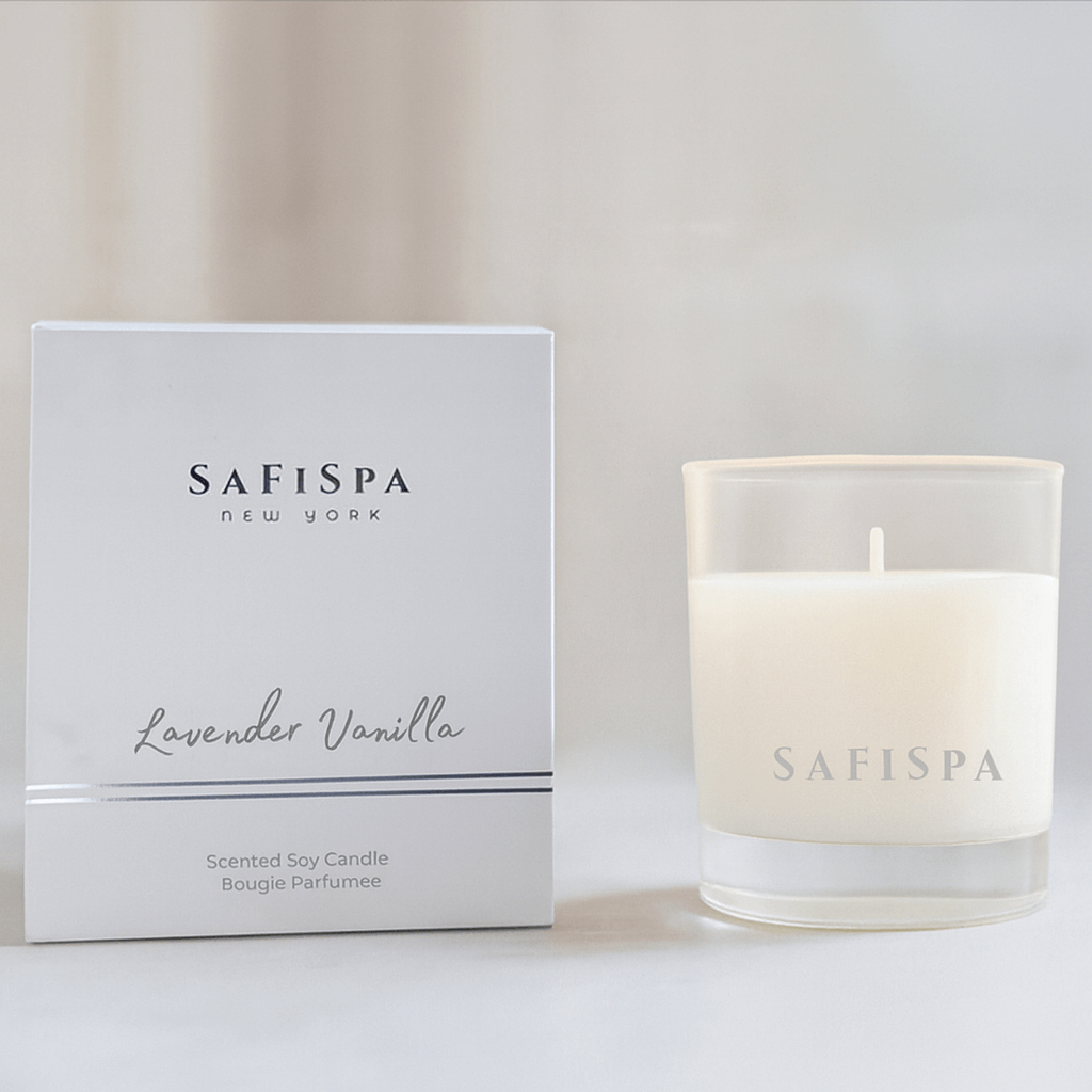 aromatherapy lavender vanilla candle . Shop Now