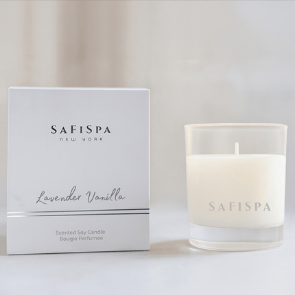 aromatherapy lavender vanilla candle . Shop Now
