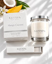 best mango coconut candle, scented luxury soy candle mango with coconut caribbean 