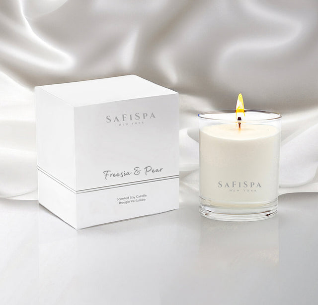 Long Lasting Freesia and Pear Candle Home Fragrance- Buy online