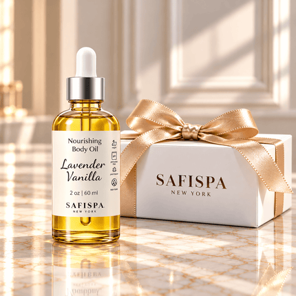 Lavender Vanilla Body Oil | Non-Greasy oil for Dry Skin | Safispa