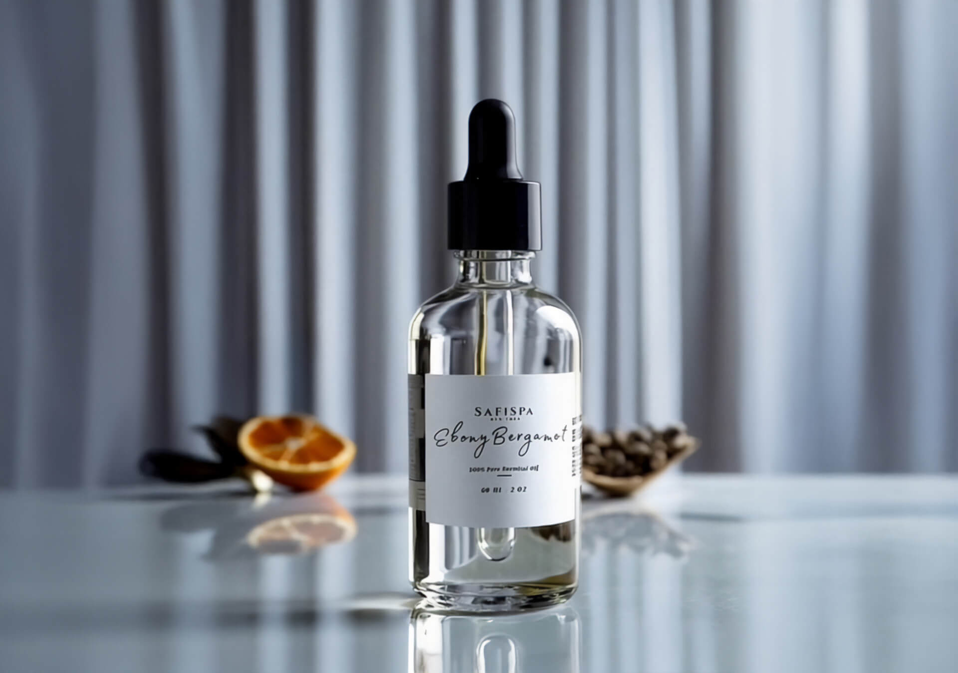 SaFiSpa essential oil diffuser creating a calming aromatic atmosphere for a luxurious spa experience