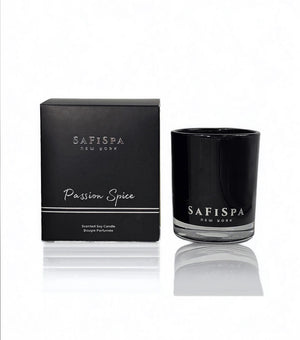Delightful aromas emanating from a Safispa Passion Spice candle