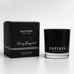 SaFiSpa Ebony Bergamot luxury soy candle with elegant black box – premium scented candle with bergamot fragrance, hand-poured in New York