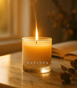 Luxury summer Sea Salt candle Clean Ocean Scent  Hand-Poured Soy Wax Elegant Glass Jar 
