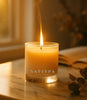 Luxury summer Sea Salt candle Clean Ocean Scent  Hand-Poured Soy Wax Elegant Glass Jar 