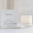 Tropical Luxury Soy Candle, Pineapple Coconut Scent. Beachy, uplifting tropical candle with clean, long-lasting burn.