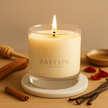 Vanilla Essence Candle by Safispa: Indulge in the warm, comforting aroma of cinnamon, sugar, and creamy vanilla.