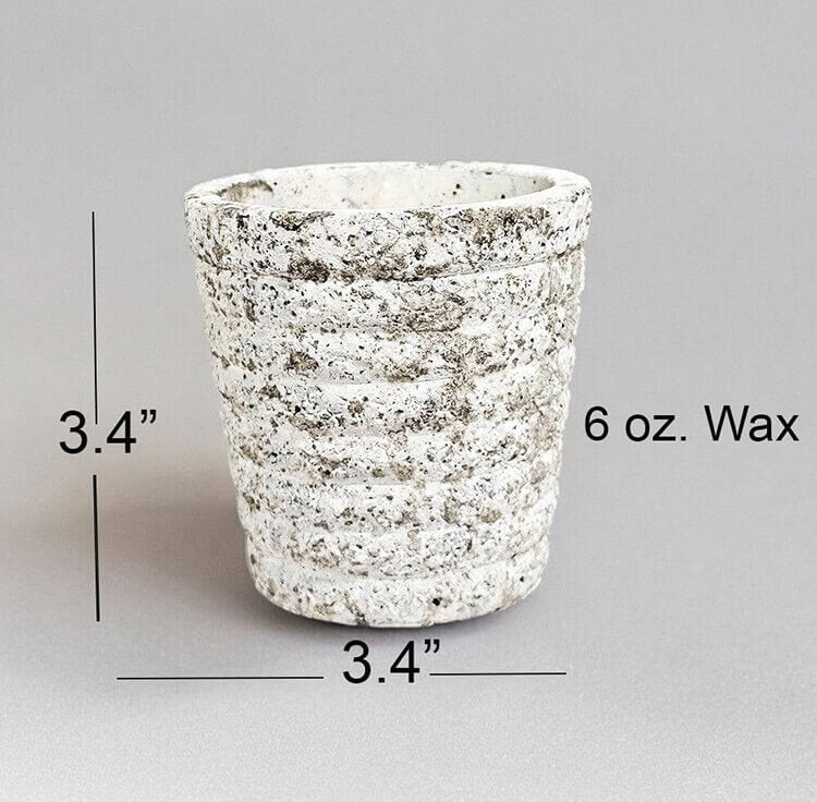 Aromatherapy on-the-Go: Mini Custom Candle in Textured Ceramic