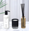 Safispa products including a bottle, candle, and diffuser on a light background