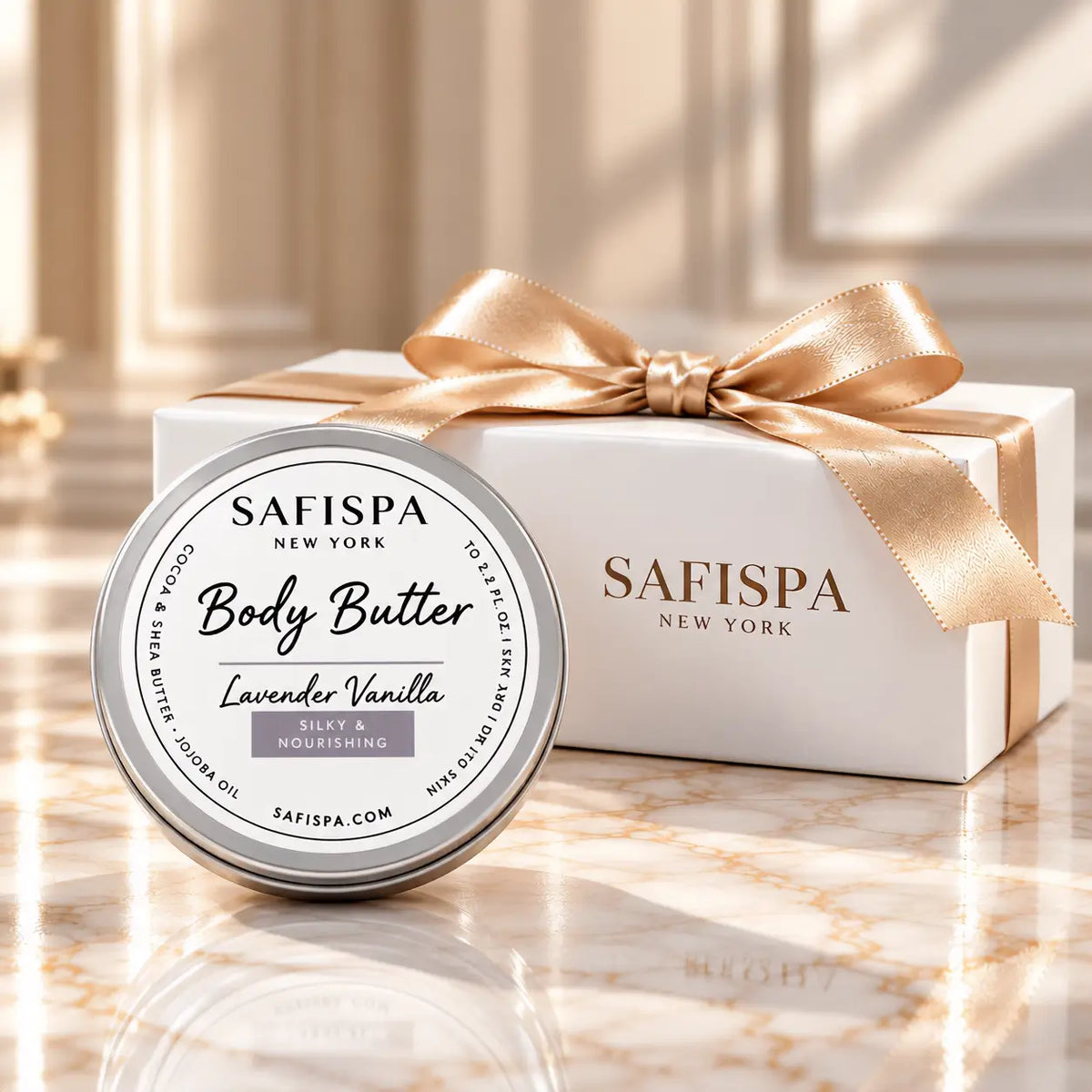  Lavender vanilla Body Butter, a comforting, rich-textured body moisturizer designed for a more indulgent daily routine. Massage into dry-feeling skin, especially elbows, knees and legs, and make the simple act of moisturizing feel like a personal ritual.