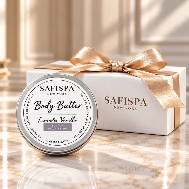  Lavender vanilla Body Butter, a comforting, rich-textured body moisturizer designed for a more indulgent daily routine. Massage into dry-feeling skin, especially elbows, knees and legs, and make the simple act of moisturizing feel like a personal ritual.
