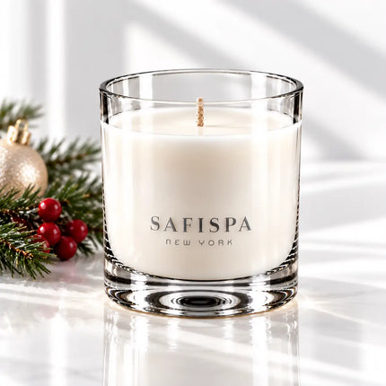 Christmas Candle | Holiday Cheer Pine & Spice Soy Candle | SaFiSpa