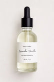 Safispa Lavender Vanilla essential oil bottle on a light background
