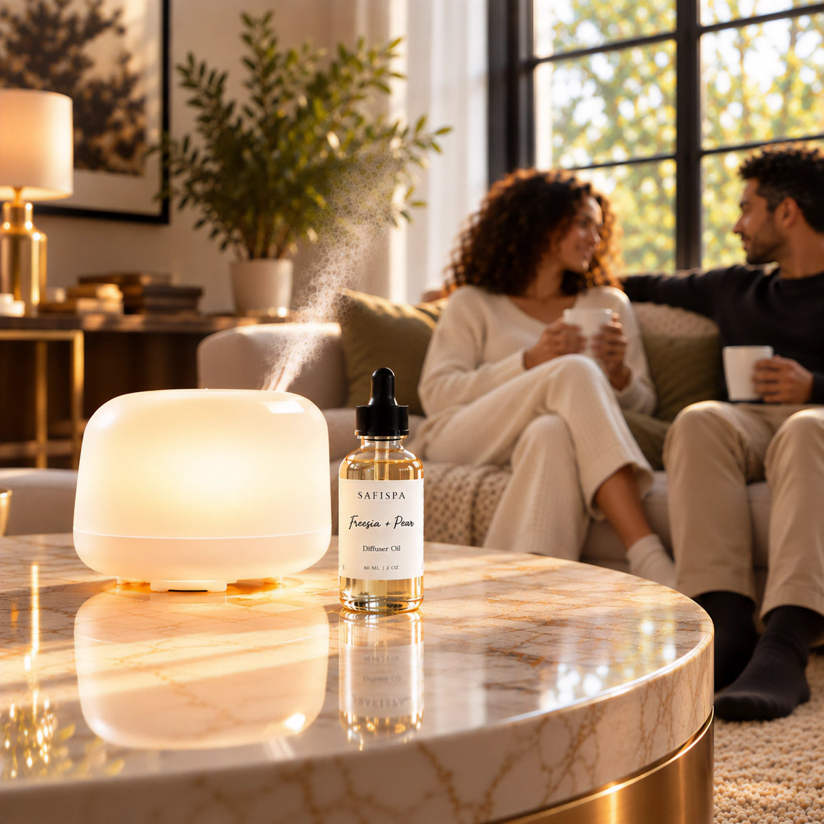 Freesia and Pear diffuser oil A luminous floral-fruity fragrance with delicate freesia and pear-inspired freshness. Ideal when you want a graceful, welcoming home scent.
