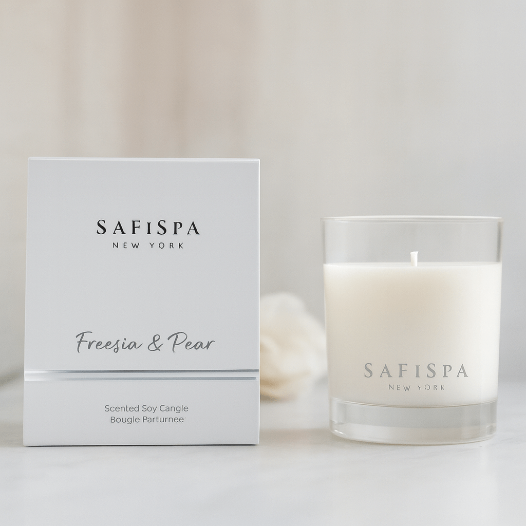 Freesia and Pear  candle is a popular choice for those who want a strong, but not overpowering, fragrance. 