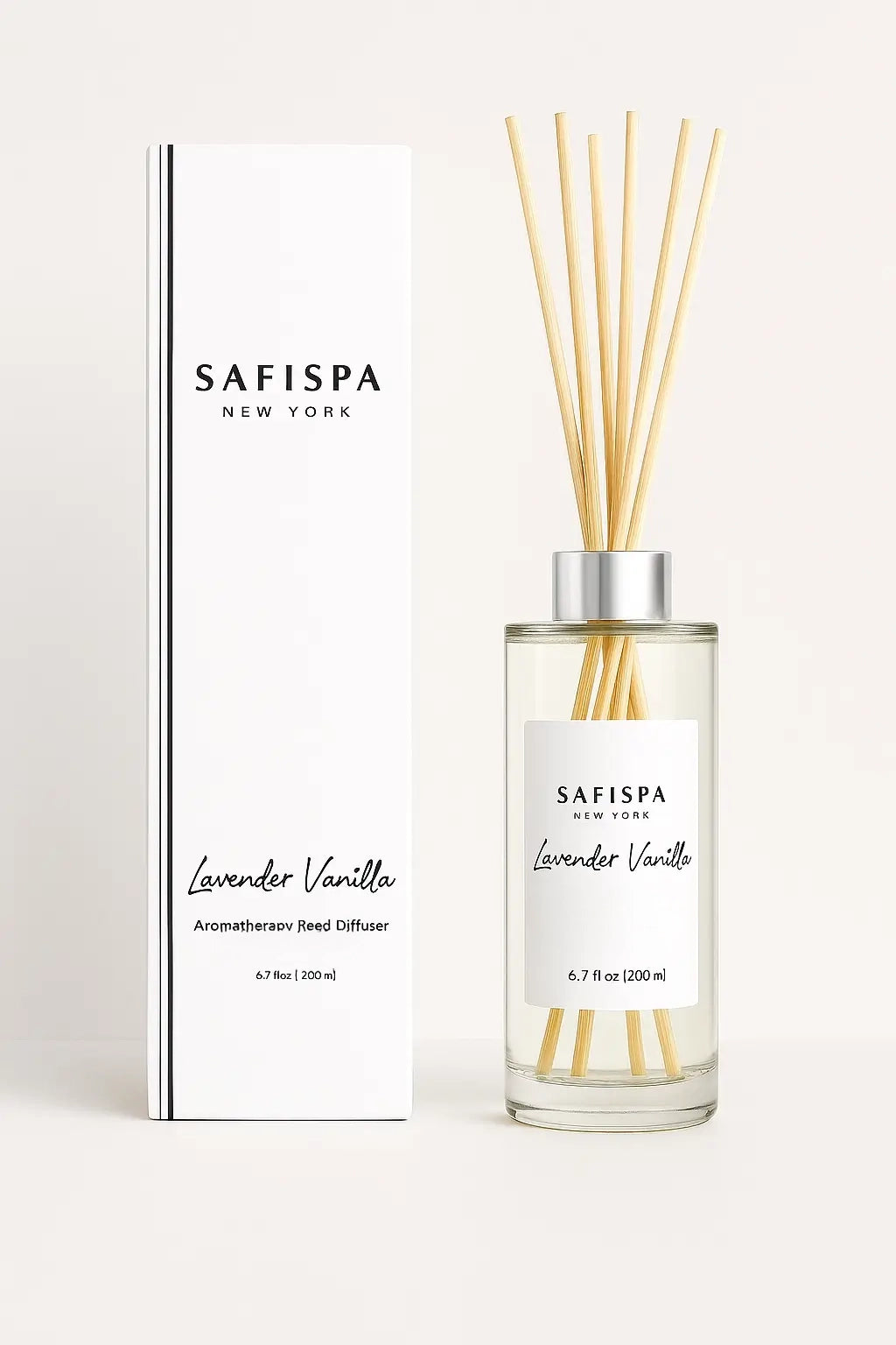 Lavender Vanilla Reed Diffuser
3-4 Months of Calming Aromatherapy for bedroom and office