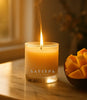 mango coconut soy scented candle  tropical fruit best candle. shop now