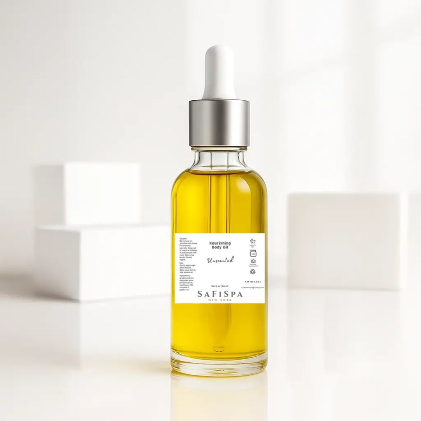 For dry skin, body oils rich in plant-based oils like jojoba, almond, and coconut can be highly effective. These oils mimic the skin's natural lipids, helping to restore and balance moisture. Additionally, oils containing vitamin E, essential fatty acids, and antioxidants can further nourish and protect the skin. 