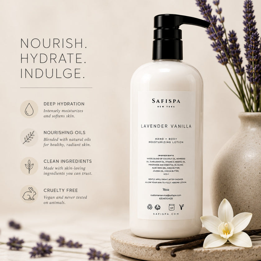 Lavender Vanilla Moisturizing Lotion | Luxury Care