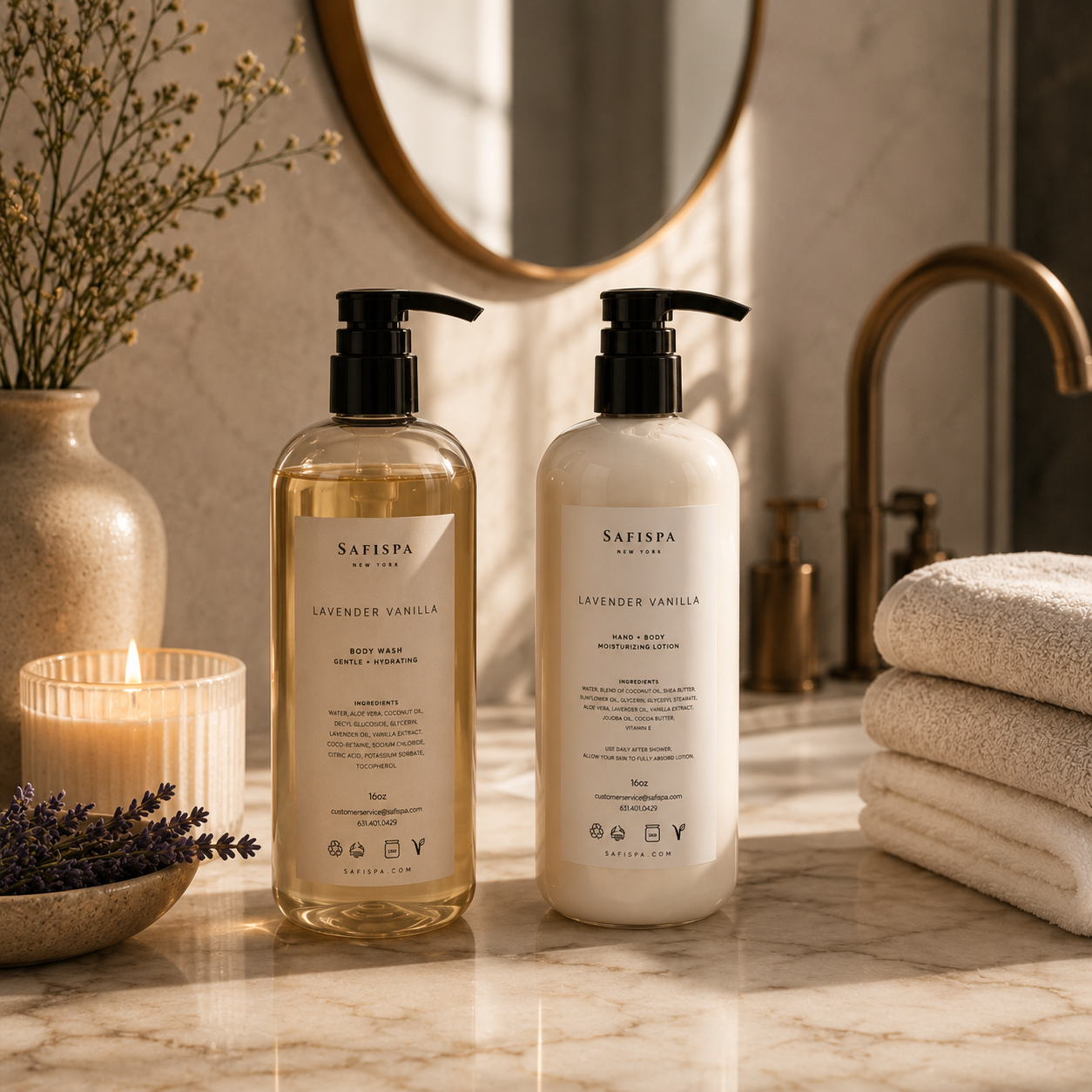 Lavender Vanilla Moisturizing Lotion | Luxury Care