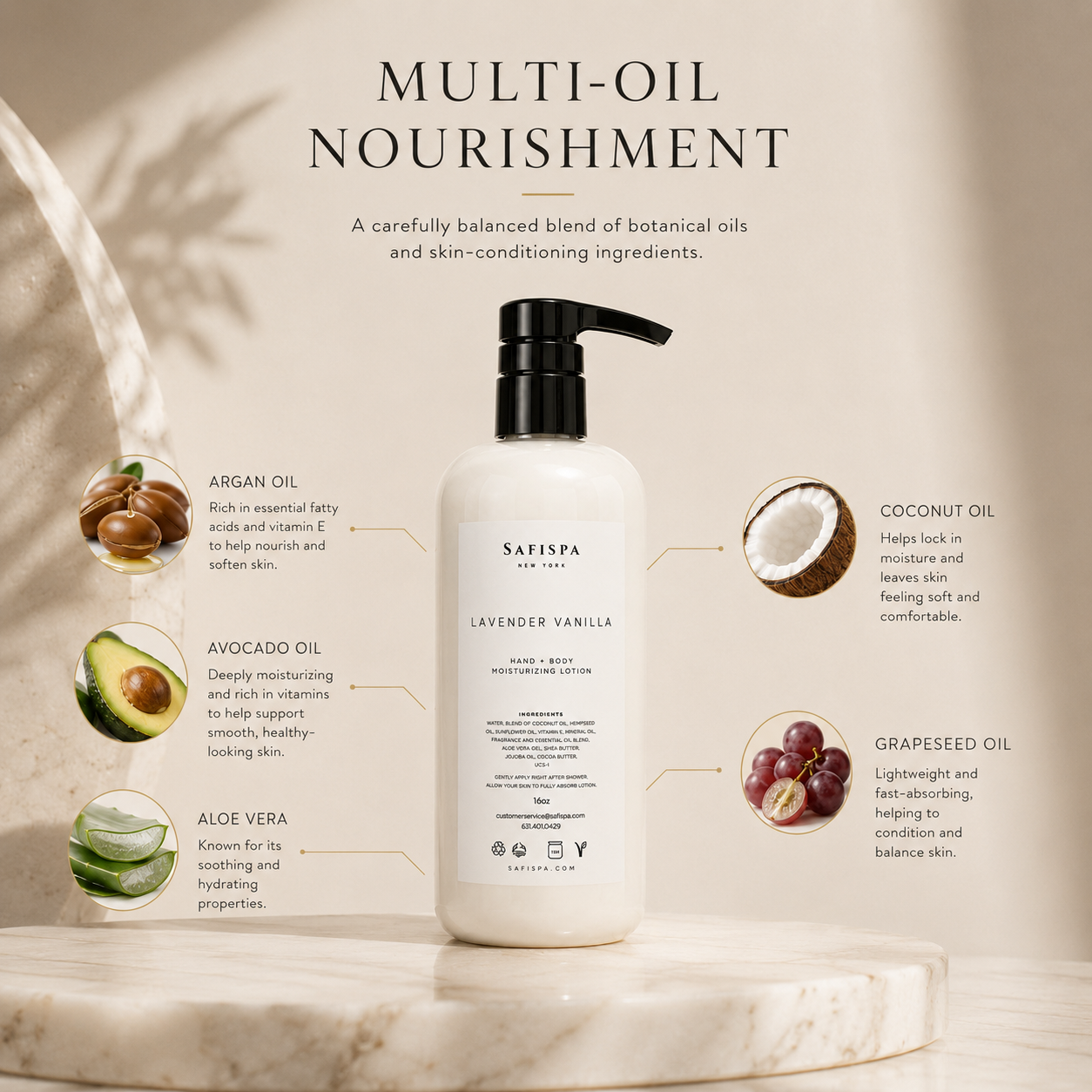 Lavender Vanilla Moisturizing Lotion | Luxury Care
