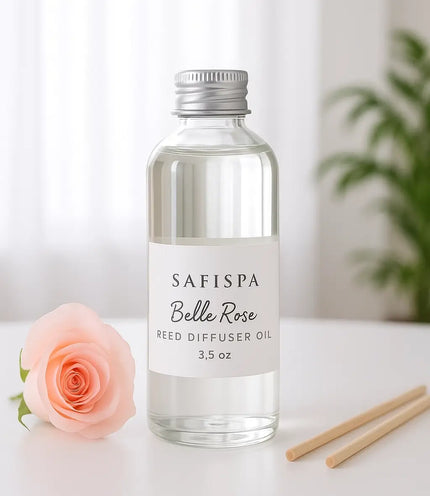 Aromatic oil reed diffuser in minimalist design, perfect for refreshing any room
