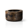 Handcrafted luxury woodden candle vessel from SaFiSpa bespoke candle collection for premium home decor