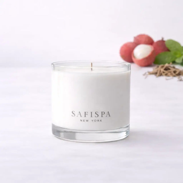 Fresh Lychee & White Tea Candle | Luxury Soy Candle for a Spa-Fresh Home