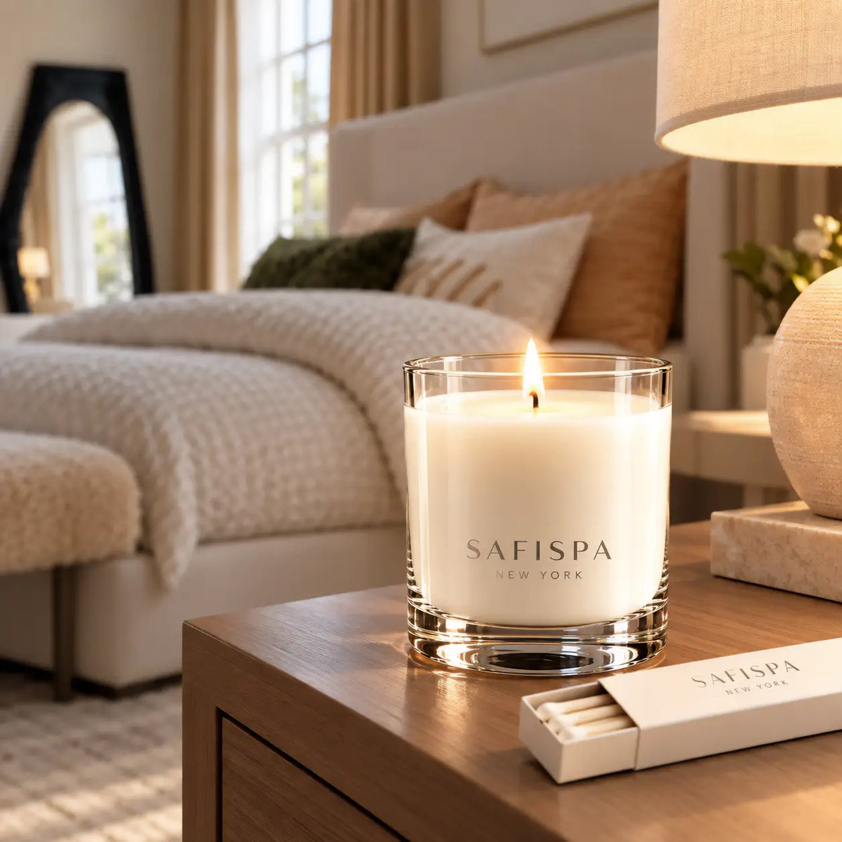  mango coconut candle that feels tropical without becoming overly sweet. Hand-poured in New York with soy wax and a cotton wick, this 8 oz scented soy candle offers approximately 50+ hours of burn time with proper candle care.
