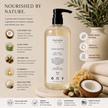 SaFiSpa Unscented Body Wash with aloe vera, coconut oil and skin-conditioning botanical ingredients for gentle cleansing and hydration.