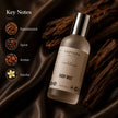SaFiSpa Sandalwood Body Mist fragrance notes featuring warm sandalwood and a refined woody scent profile.