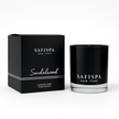 best sandalwood candle.  Safispa Sandalwood Candle: Luxurious soy candle featuring warm sandalwood, invigorating saffron, and delicate orchid for deep relaxation