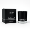 best sandalwood candle.  Safispa Sandalwood Candle: Luxurious soy candle featuring warm sandalwood, invigorating saffron, and delicate orchid for deep relaxation