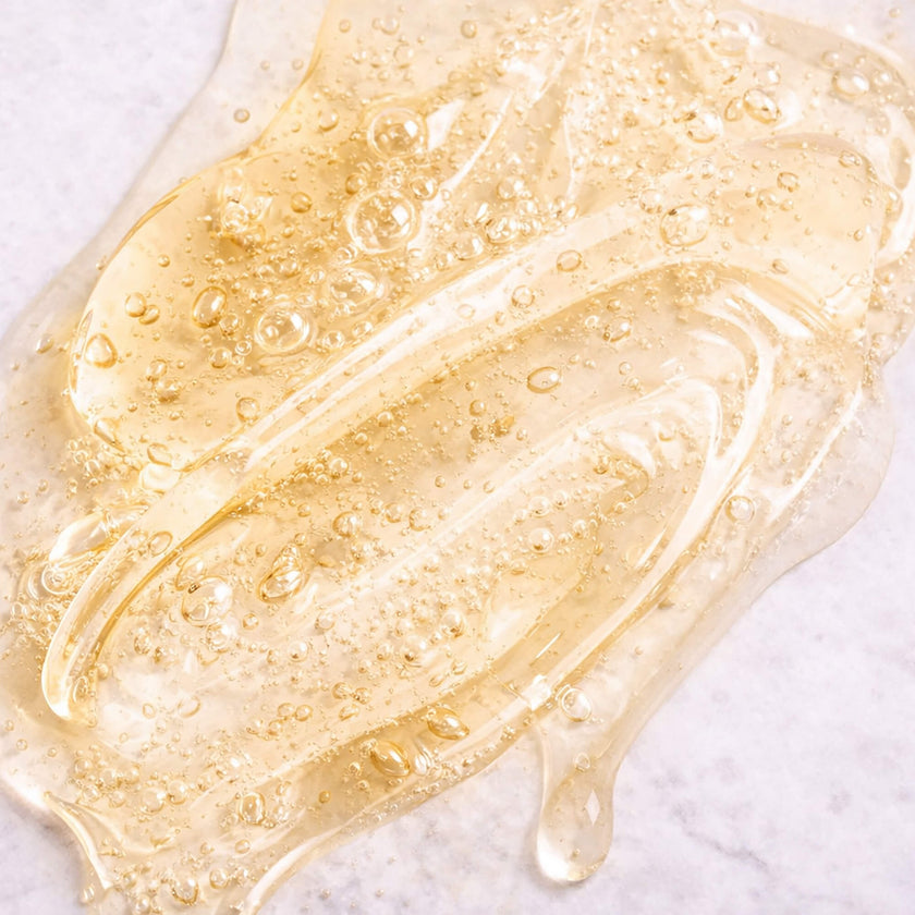 sandalwood vetiver body wash gel texture hydrating natural cleanser smooth formula close up
