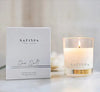 shop luxury sea salt candle self care gift , yoga and spa rituals for rejuvenation 