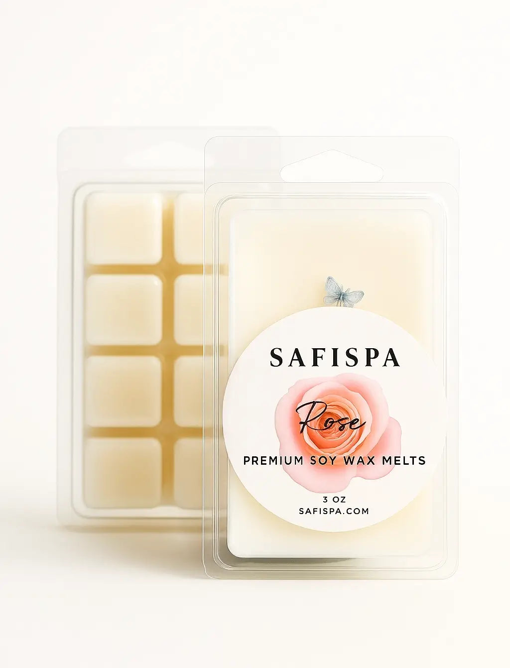  wax melt Rose blend captures the elegance of fresh-cut blooms—dewy petals with a hint of citrus, 