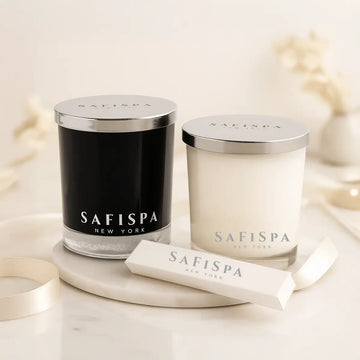 Signature Candle Duo Set, Black Jar Candle, White Jar Candle, luxury candle gift set